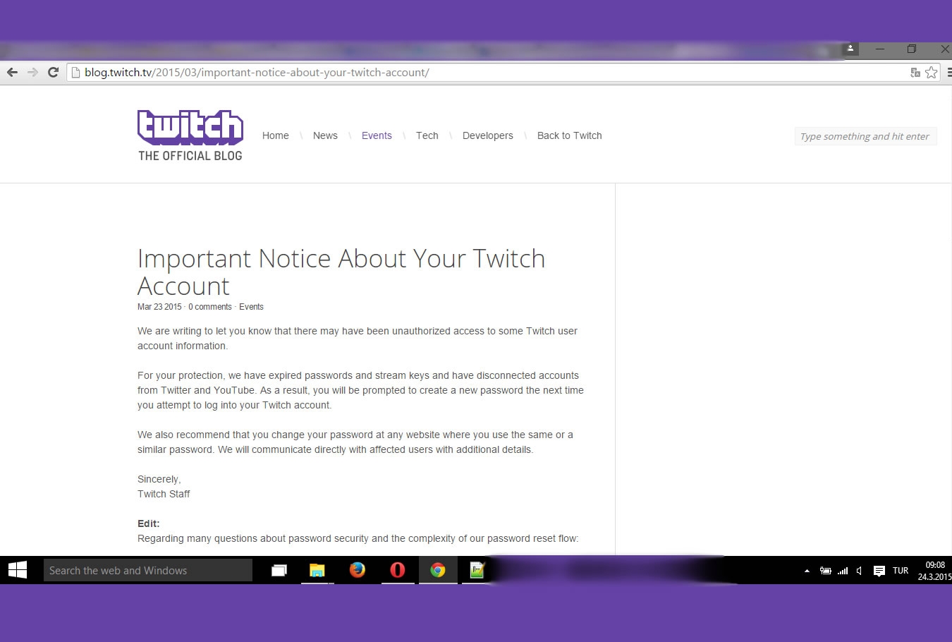 Twitch'e siber saldırı Twitch'e siber saldırı